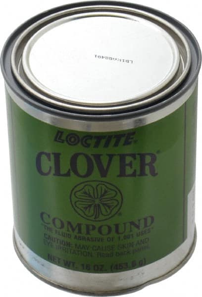Loctite - 1 Lb Grease Compound - Compound Grade Ultra Fine, Grade 7A, 1,200 Grit, Black & Gray, Use on General Purpose - Exact Tooling