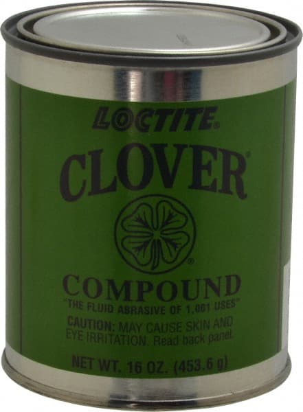 Loctite - 1 Lb Grease Compound - Compound Grade Coarse, Grade G, 80 Grit, Black & Gray, Use on General Purpose - Exact Tooling