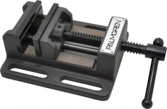 Palmgren - 3" Jaw Opening Capacity x 1-1/8" Throat Depth, Horizontal Drill Press Vise - 3" Wide Jaw, Stationary Base, Standard Speed, 6-1/2" OAL x 2-7/16" Overall Height - Exact Tooling