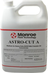 Monroe Fluid Technology - Astro-Cut A, 1 Gal Bottle Cutting & Grinding Fluid - Water Soluble, For CNC Milling, Drilling, Tapping, Turning - Exact Tooling