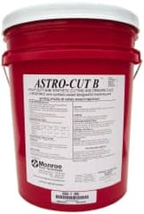 Monroe Fluid Technology - Astro-Cut B, 5 Gal Pail Cutting & Grinding Fluid - Semisynthetic, For CNC Milling, Drilling, Tapping, Turning - Exact Tooling
