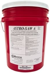 Monroe Fluid Technology - Astro-Saw A, 5 Gal Pail Sawing Fluid - Water Soluble - Exact Tooling