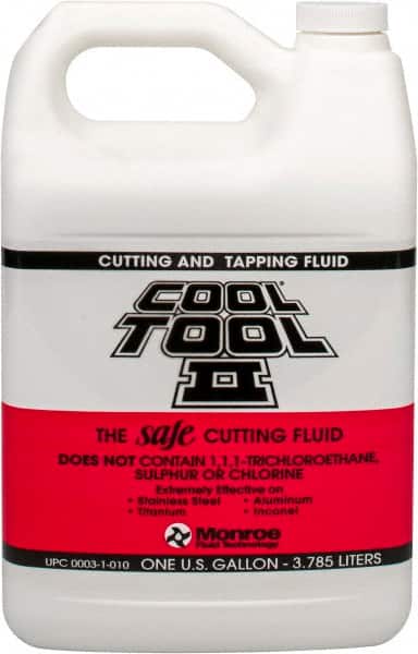 Monroe Fluid Technology - Cool Tool II, 1 Gal Bottle Cutting & Tapping Fluid - Straight Oil, For Blanking, Boring, Broaching, Drilling, Hobbing, Milling, Reaming, Tapping, Turning - Exact Tooling