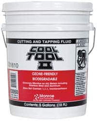 Monroe Fluid Technology - Cool Tool II, 5 Gal Pail Cutting & Tapping Fluid - Straight Oil, For Blanking, Boring, Broaching, Drilling, Hobbing, Milling, Reaming, Tapping, Turning - Exact Tooling