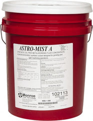 Monroe Fluid Technology - Astro-Mist A, 5 Gal Pail Grinding Fluid - Synthetic, For Light Machining - Exact Tooling