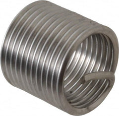 Recoil - M14x1.50 Metric Fine, 21mm OAL, Free Running Helical Insert - 21 Free Coils, Tanged, Stainless Steel, Bright Finish, 1-1/2D Insert Length - Exact Tooling
