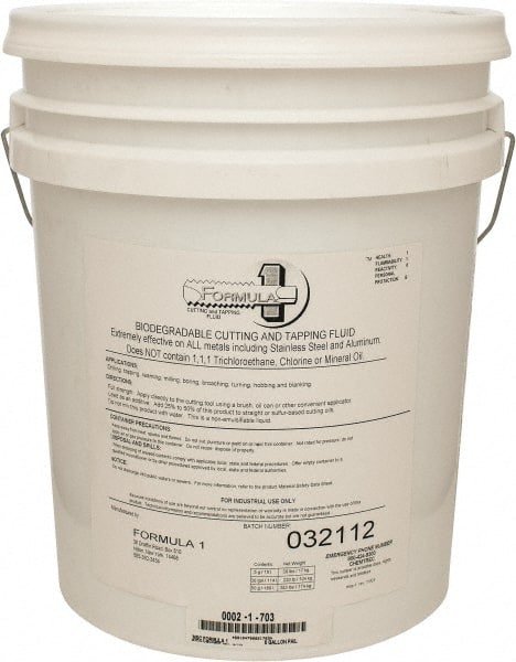 Monroe Fluid Technology - 5 Gal Pail Cutting & Tapping Fluid - Straight Oil - Exact Tooling