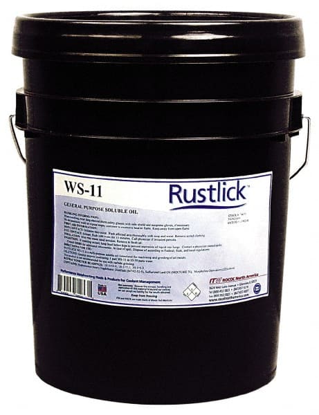 Rustlick - Rustlick WS-11, 5 Gal Pail Grinding Fluid - Water Soluble, For Machining - Exact Tooling