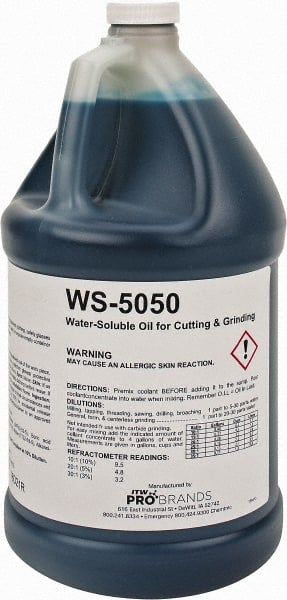 Rustlick - Rustlick WS-5050, 1 Gal Bottle Cutting & Grinding Fluid - Water Soluble, For Broaching, CNC Machining, Drilling, Milling - Exact Tooling