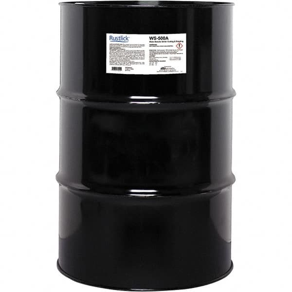 Rustlick - Rustlick WS-500A, 55 Gal Drum Cutting & Grinding Fluid - Water Soluble, For Machining - Exact Tooling