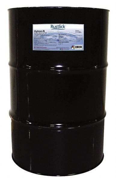 Rustlick - Rustlick Vytron-N, 55 Gal Drum Cutting & Grinding Fluid - Synthetic, For Drilling, Milling, Sawing, Tapping, Turning - Exact Tooling