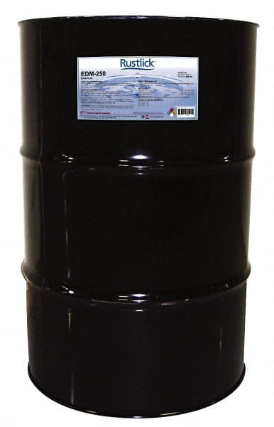 Rustlick - Rustlick EDM-250, 55 Gal Drum EDM/Dielectric Fluid - Straight Oil, For Electric Discharge Machining - Exact Tooling