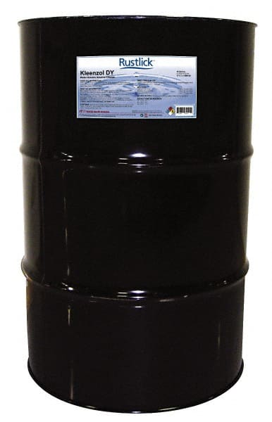 Rustlick - 55 Gal Drum Cleaner - Ferrous Metals, Nonferrous Metals, Sump and General Shop Cleaner - Exact Tooling