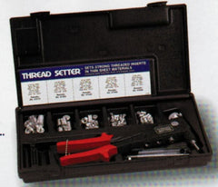 Value Collection - 63 Piece Steel Manual Rivet Nut Tool Kit - #6-32, 3/8-16" Thread - Exact Tooling