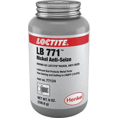Loctite - 8 oz Can High Temperature Anti-Seize Lubricant - Nickel, -54 to 2,399°F, Silver Colored, Water Resistant - Exact Tooling