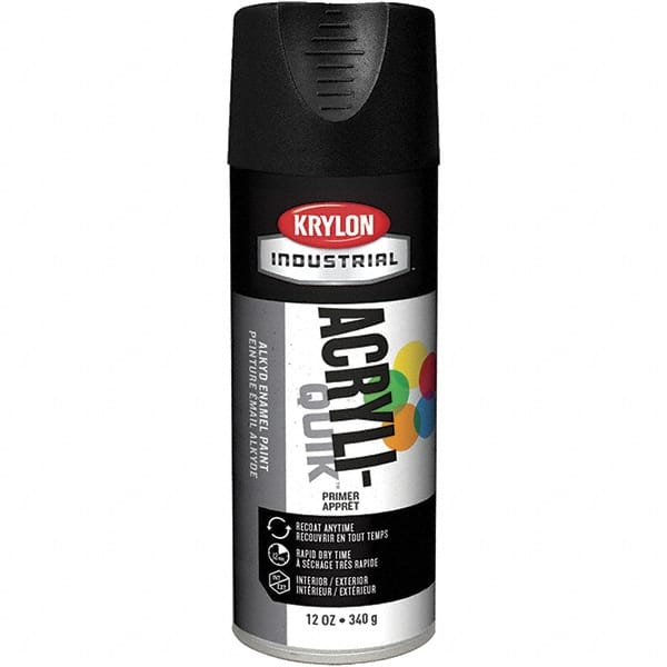 Krylon - 16 oz Charcoal Black Primer - 15 to 20 Sq Ft Coverage, Direct to Metal, Quick Drying, Interior/Exterior - Exact Tooling