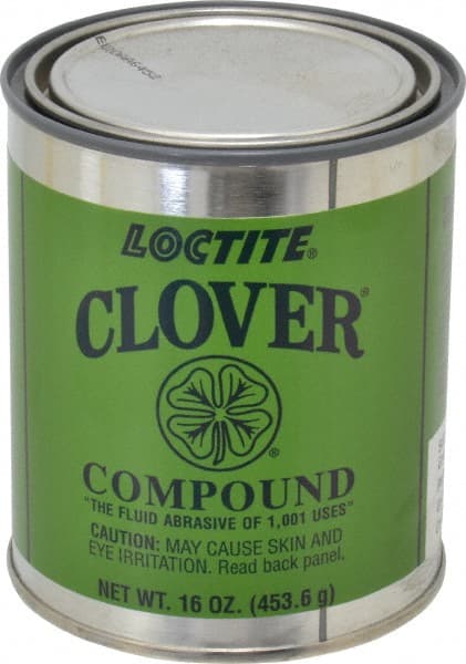 Loctite - 1 Lb Grease Compound - Compound Grade Coarse, Grade F, 100 Grit, Black & Gray, Use on General Purpose - Exact Tooling