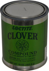 Loctite - 1 Lb Grease Compound - Compound Grade Coarse, Grade E, 120 Grit, Black & Gray, Use on General Purpose - Exact Tooling
