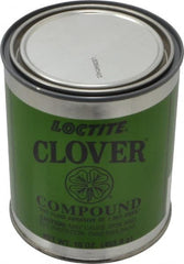 Loctite - 1 Lb Grease Compound - Compound Grade Medium, Grade D, 180 Grit, Black & Gray, Use on General Purpose - Exact Tooling
