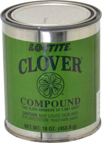 Loctite - 1 Lb Grease Compound - Compound Grade Very Fine, Grade C, 220 Grit, Black & Gray, Use on General Purpose - Exact Tooling