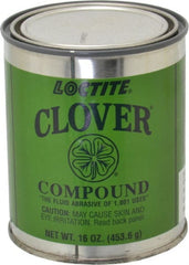 Loctite - 1 Lb Grease Compound - Compound Grade Very Fine, Grade C, 220 Grit, Black & Gray, Use on General Purpose - Exact Tooling