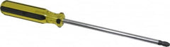 Stanley - #4, 13-1/4" OAL, Standard Phillips Screwdriver - 8" Blade Length, Round Shank, Acetate Handle - Exact Tooling