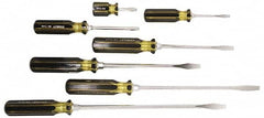Stanley - 7 Piece Slotted Screwdriver Set - Bit Sizes: Philips 1/4 to 3/8" - Exact Tooling