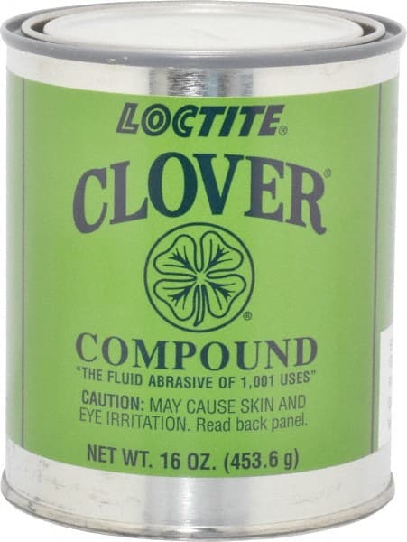 Loctite - 1 Lb Grease Compound - Compound Grade Super Fine, Grade 4A, 600 Grit, Black & Gray, Use on General Purpose - Exact Tooling