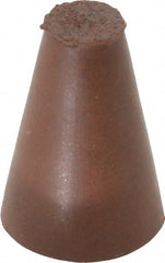 Cratex - 5/8" Max Diam x 1" Long, Taper, Rubberized Point - Fine Grade, Silicon Carbide, 1/4" Arbor Hole, Unmounted - Exact Tooling