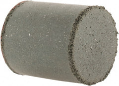 Cratex - 7/8" Max Diam x 1" Long, Cylinder, Rubberized Point - Coarse Grade, Silicon Carbide, 1/4" Arbor Hole, Unmounted - Exact Tooling