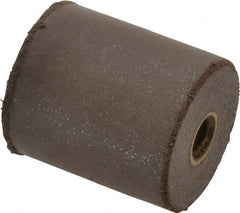 Cratex - 7/8" Max Diam x 1" Long, Cylinder, Rubberized Point - Medium Grade, Silicon Carbide, 1/4" Arbor Hole, Unmounted - Exact Tooling