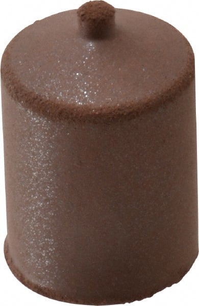 Cratex - 7/8" Max Diam x 1-1/4" Long, Cone, Rubberized Point - Fine Grade, Silicon Carbide, 1/4" Arbor Hole, Unmounted - Exact Tooling
