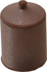 Cratex - 7/8" Max Diam x 1-1/4" Long, Cone, Rubberized Point - Fine Grade, Silicon Carbide, 1/4" Arbor Hole, Unmounted - Exact Tooling