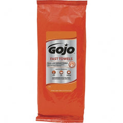 GOJO - Pre-Moistened Hand Cleaning Wipes - Packet, 11" x 7-3/4" Sheet Size, Blue - Exact Tooling