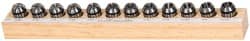 Kennametal - 12 Piece, 1/16" to 13/32" Capacity, ER Collet Set - Series ER16 - Exact Tooling