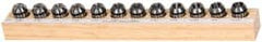 Kennametal - 12 Piece, 1/16" to 13/32" Capacity, ER Collet Set - Series ER16 - Exact Tooling