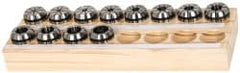 Kennametal - 12 Piece, 1/8" to 13/16" Capacity, ER Collet Set - Series ER32 - Exact Tooling