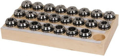 Kennametal - 23 Piece, 1/8" to 13/16" Capacity, ER Collet Set - Series ER32 - Exact Tooling