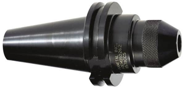 Collis Tool - CAT30 Taper Shank 1" Hole End Mill Holder/Adapter - 2" Nose Diam, 4" Projection, 5/8-18 Drawbar, Through-Spindle Coolant - Exact Tooling