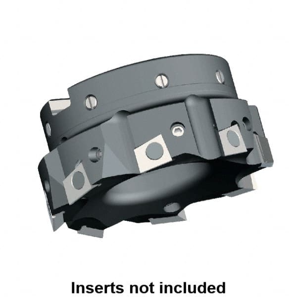 Kennametal - 4 Inserts, 100mm Cut Diam, 32mm Arbor Diam, 9.5mm Max Depth of Cut, Indexable Square-Shoulder Face Mill - 0/90° Lead Angle, 50mm High, BGHX 15L5... Insert Compatibility, Series Fix-Perfect - Exact Tooling