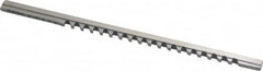 Dumont Minute Man - 2mm Keyway Width, Style A, Keyway Broach - High Speed Steel, Bright Finish, 1/8" Broach Body Width, 13/64" to 1-1/8" LOC, 5" OAL, 720 Lbs Pressure for Max LOC - Exact Tooling