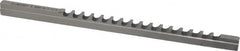 Dumont Minute Man - 5mm Keyway Width, Style B-1, Keyway Broach - High Speed Steel, Bright Finish, 1/4" Broach Body Width, 19/64" to 1-11/16" LOC, 6-3/4" OAL, 1,860 Lbs Pressure for Max LOC - Exact Tooling