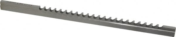 Dumont Minute Man - 6mm Keyway Width, Style C, Keyway Broach - High Speed Steel, Bright Finish, 3/8" Broach Body Width, 25/64" to 2-1/2" LOC, 11-3/4" OAL, 2,100 Lbs Pressure for Max LOC - Exact Tooling