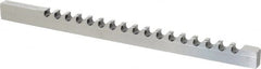 Dumont Minute Man - 14mm Keyway Width, Style D-1, Keyway Broach - High Speed Steel, Bright Finish, 9/16" Broach Body Width, 1" to 6" LOC, 13-7/8" OAL, 11,100 Lbs Pressure for Max LOC - Exact Tooling