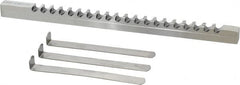 Dumont Minute Man - 18mm Keyway Width, Style E-1, Keyway Broach - High Speed Steel, Bright Finish, 3/4" Broach Body Width, 1" to 6" LOC, 15-1/2" OAL, 10,600 Lbs Pressure for Max LOC - Exact Tooling