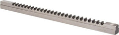 Dumont Minute Man - 20mm Keyway Width, Style F-1, Keyway Broach - High Speed Steel, Bright Finish, 1" Broach Body Width, 1" to 6" LOC, 20-1/4" OAL, 8,800 Lbs Pressure for Max LOC - Exact Tooling