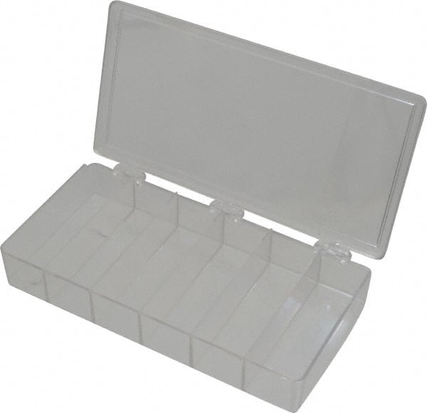 Flambeau - 4-1/2" Wide x 1-3/8" High x 8-1/4" Deep, Small Parts Box - K-Resin Frame, 6 Compartments, 4" Wide x 1-1/8" High x 1-1/4" Deep Bin - Exact Tooling