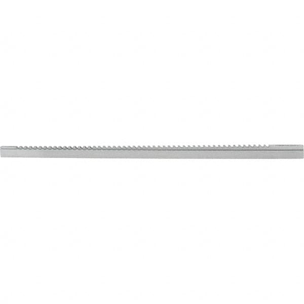 Dumont Minute Man - 1/4" Keyway Width, Style C, One-Pass Keyway Broach - Bright Finish, 3/8" Broach Body Width, 19/64" to 2" LOC, 17" OAL, 2,560 Lbs Pressure for Max LOC - Exact Tooling