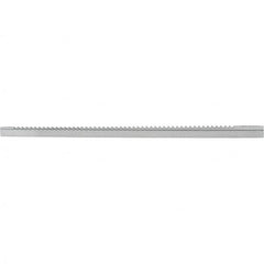 Dumont Minute Man - 1/4" Keyway Width, Style C, One-Pass Keyway Broach - Bright Finish, 3/8" Broach Body Width, 19/64" to 2" LOC, 17" OAL, 2,560 Lbs Pressure for Max LOC - Exact Tooling