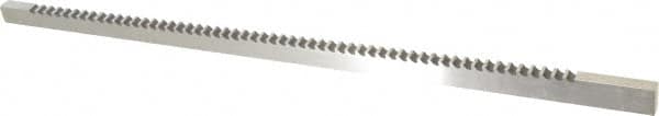 Dumont Minute Man - 3/8" Keyway Width, Style C, One-Pass Keyway Broach - Bright Finish, 3/8" Broach Body Width, 19/64" to 2" LOC, 18-1/2" OAL, 5,300 Lbs Pressure for Max LOC - Exact Tooling